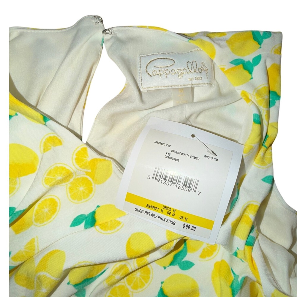 Cappagallo Women's Sleeveless Lemon Print A-Line Lined Dress, Size M, NWT - Picture 5 of 6